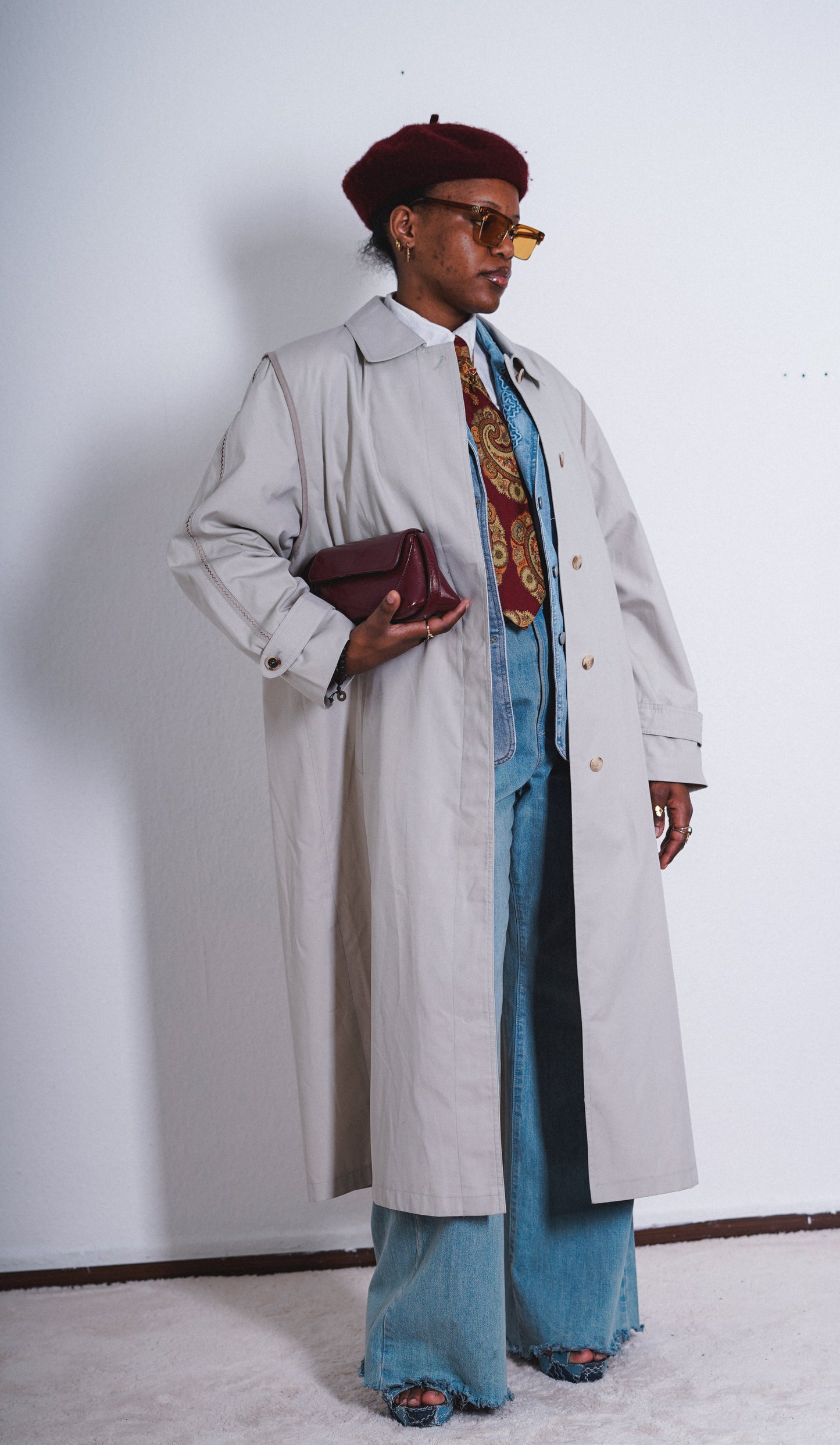 Vintage Damen Trenchcoat