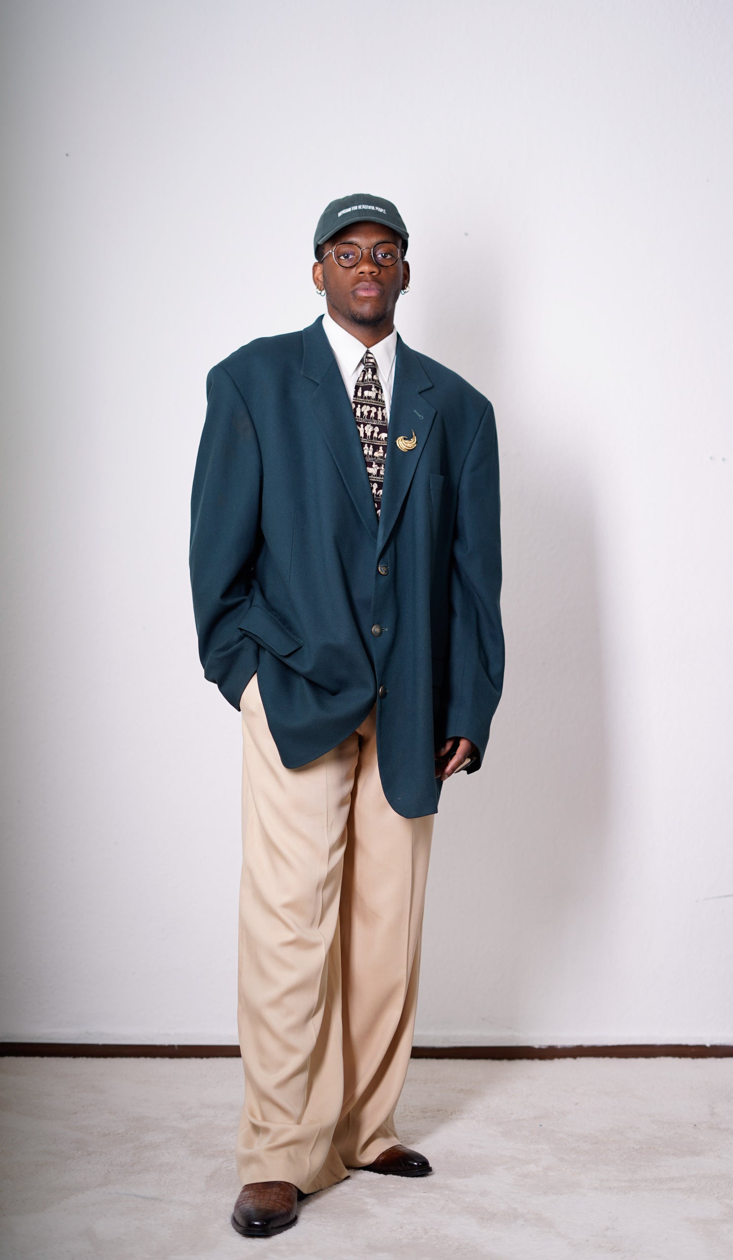 Oversized Blazer in Grün