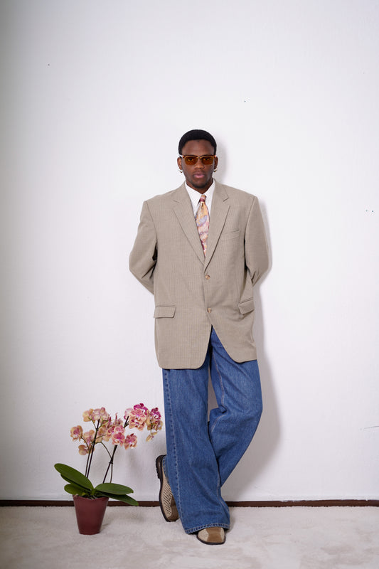 Vintage Blazer mit Nadelstreifenmuster