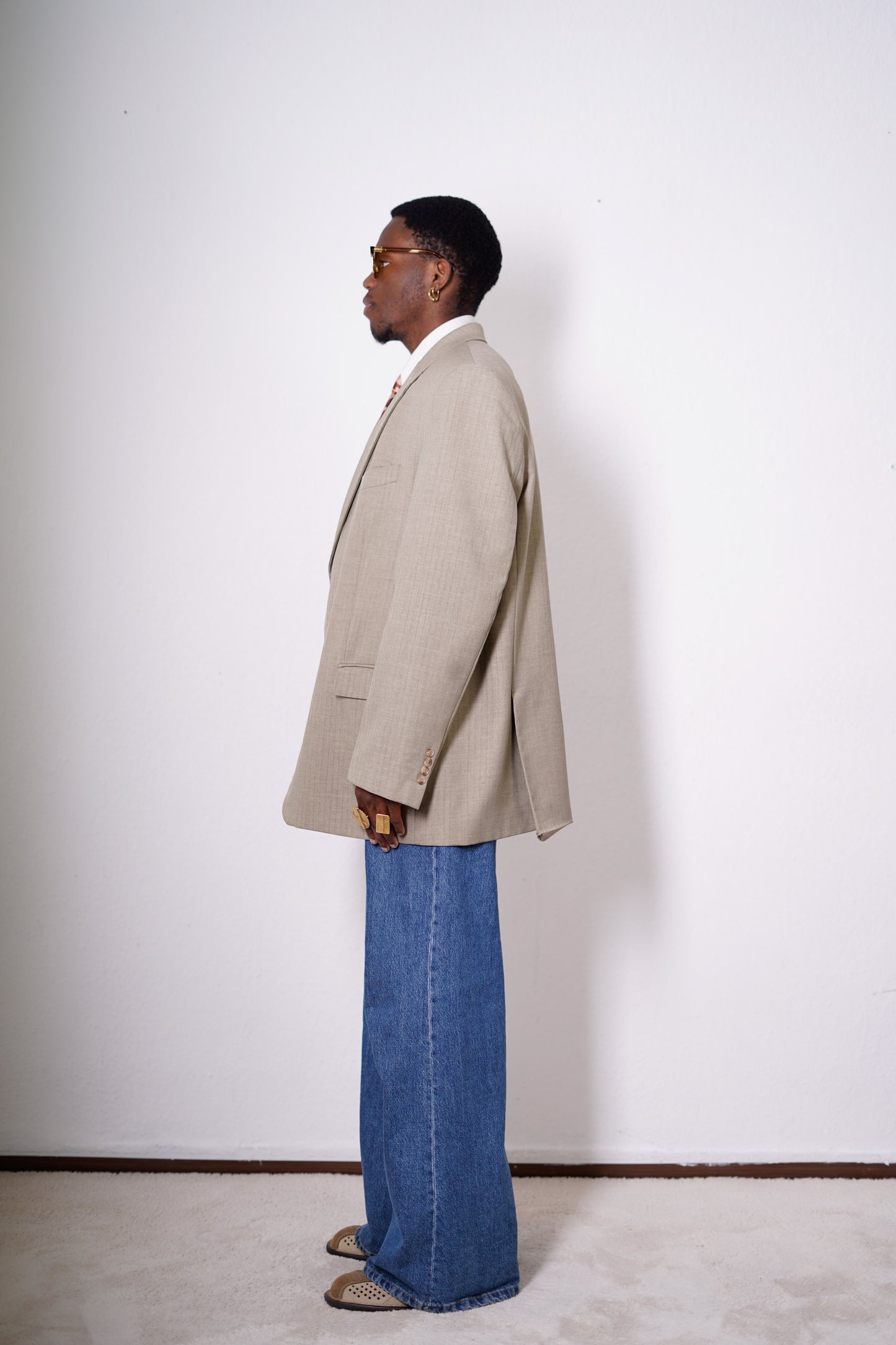 Vintage Blazer mit Nadelstreifenmuster