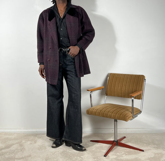 Vintage Lama Mohair-Wollmantel