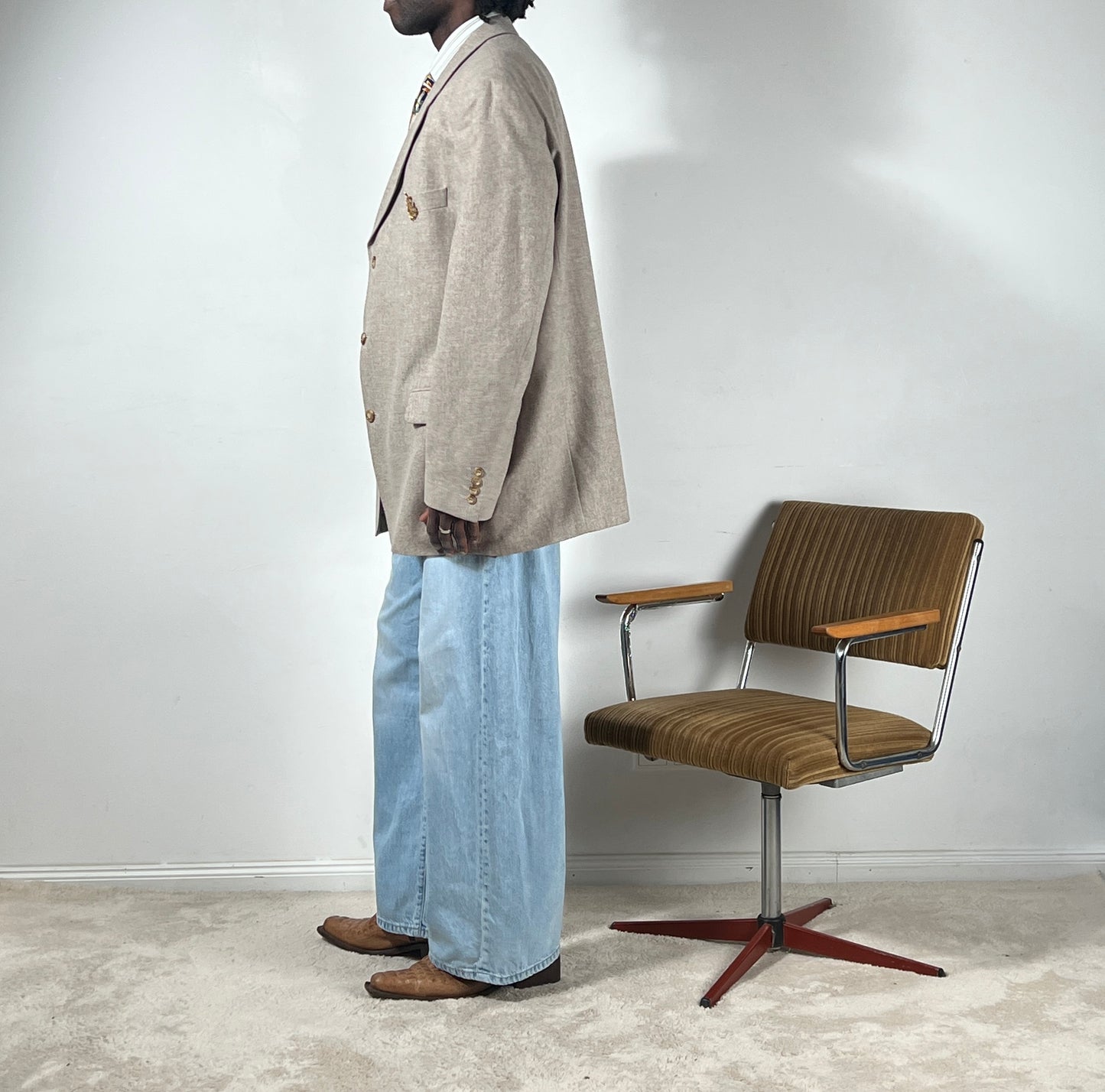 Beige Cashmere Blazer