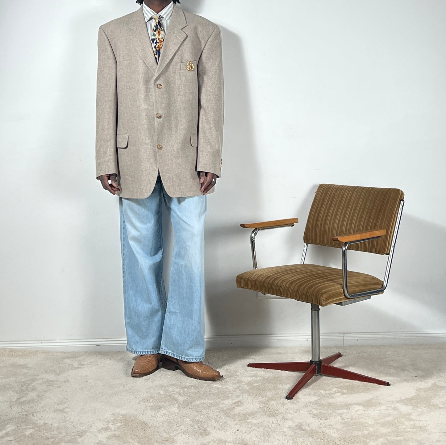 Beige Cashmere Blazer