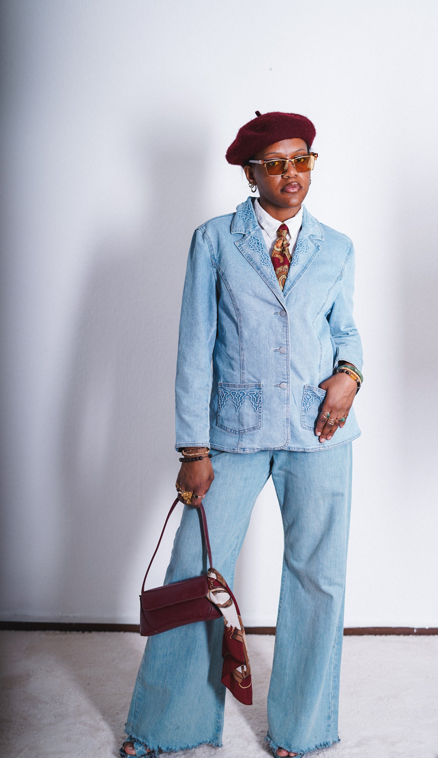 Damen Vintage Jeansjacke