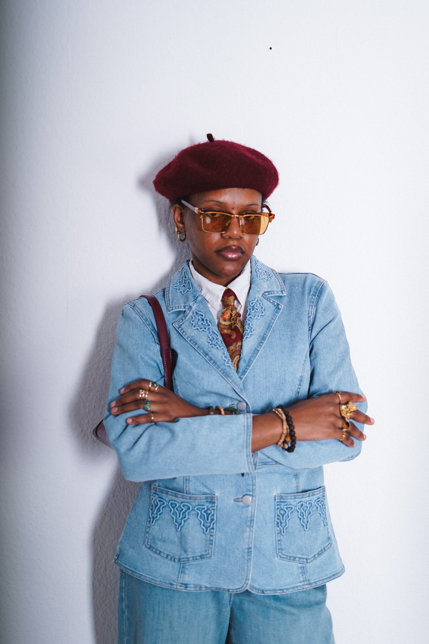 Damen Vintage Jeansjacke