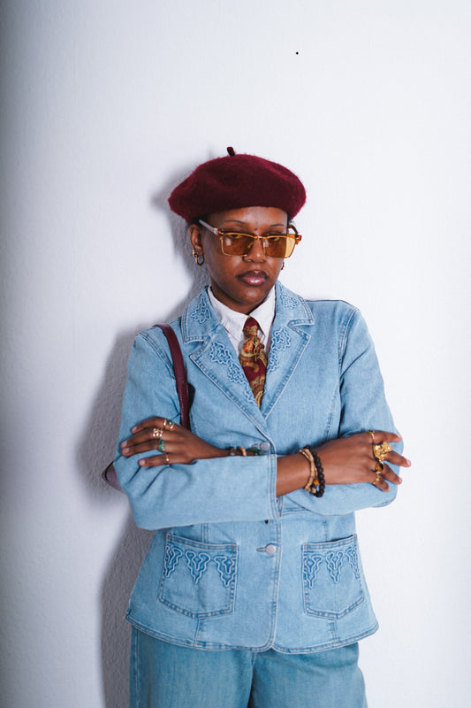 Damen Vintage Jeansjacke