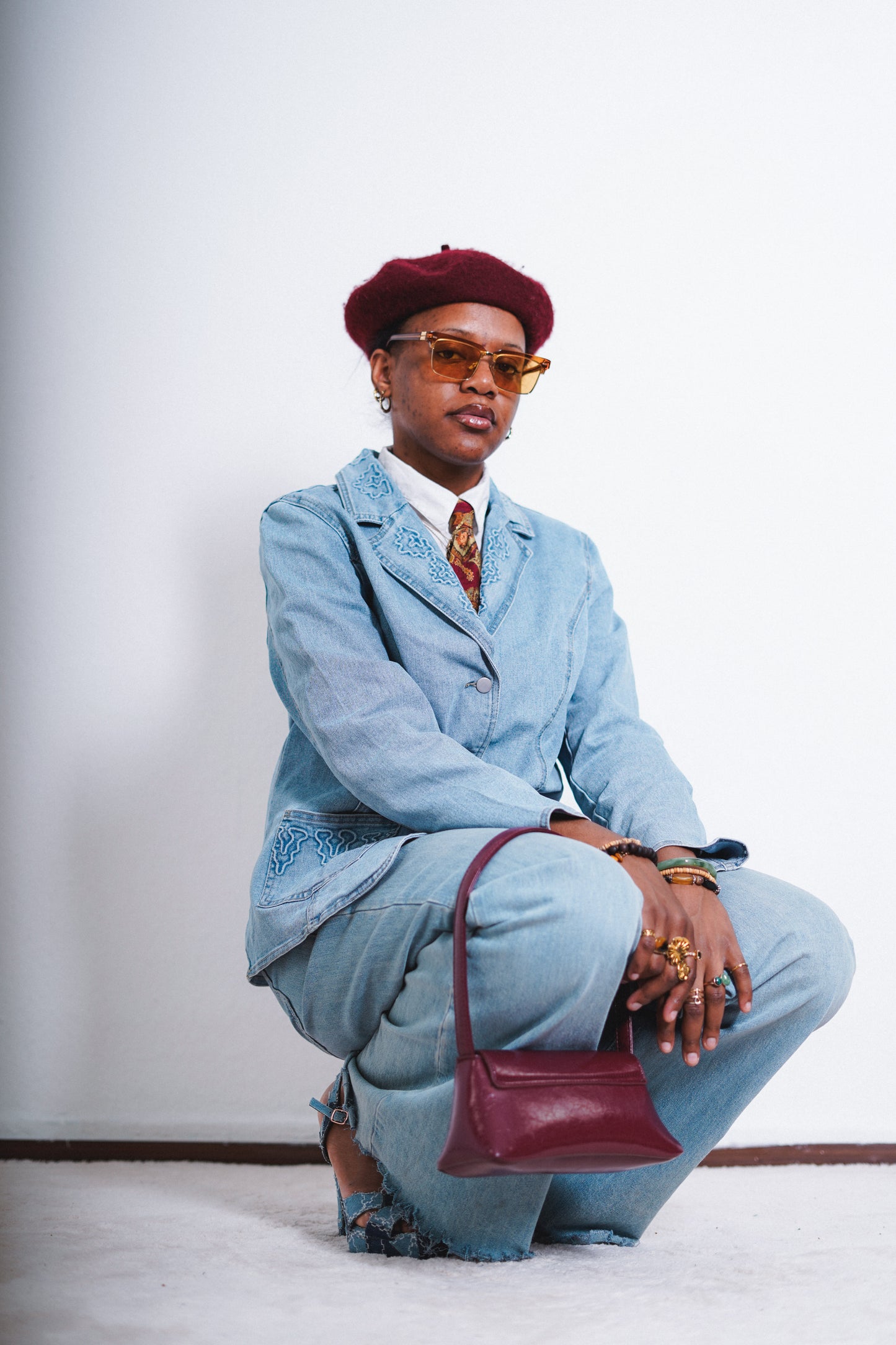 Damen Vintage Jeansjacke