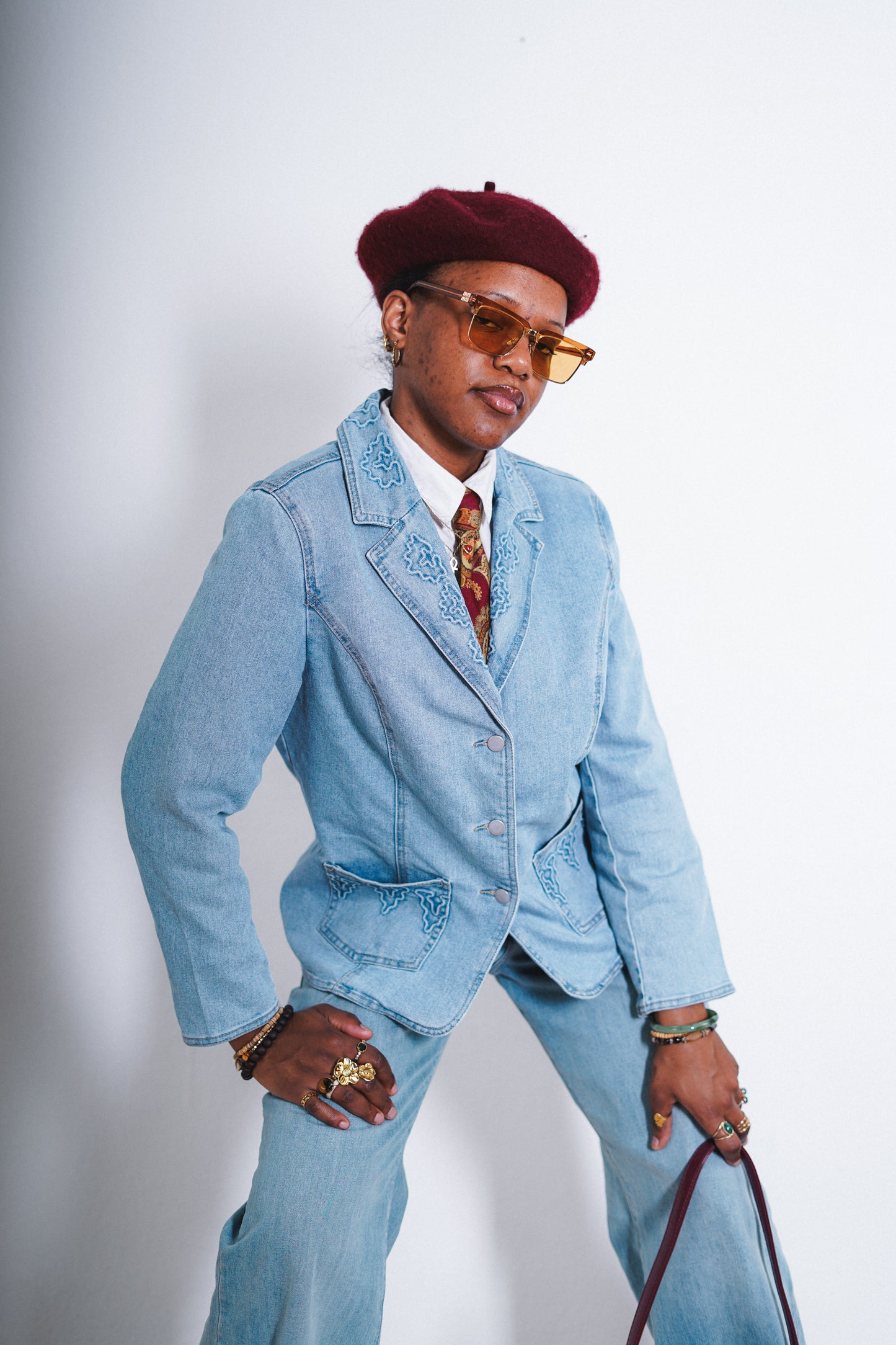 Damen Vintage Jeansjacke