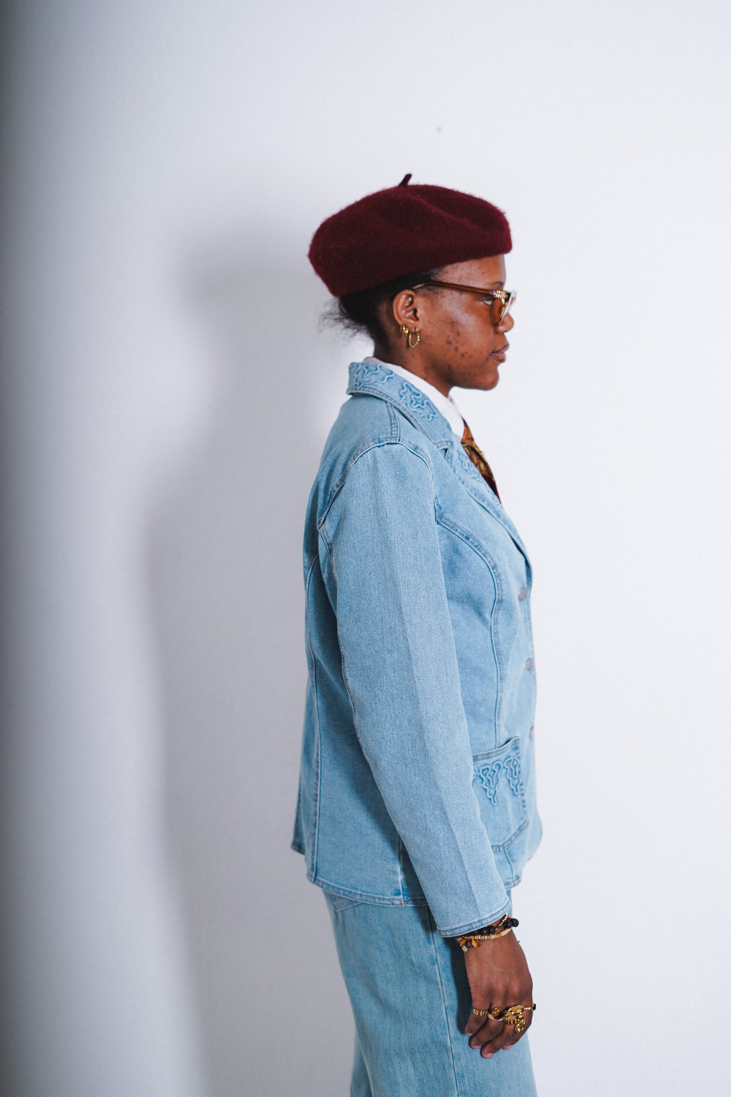 Damen Vintage Jeansjacke