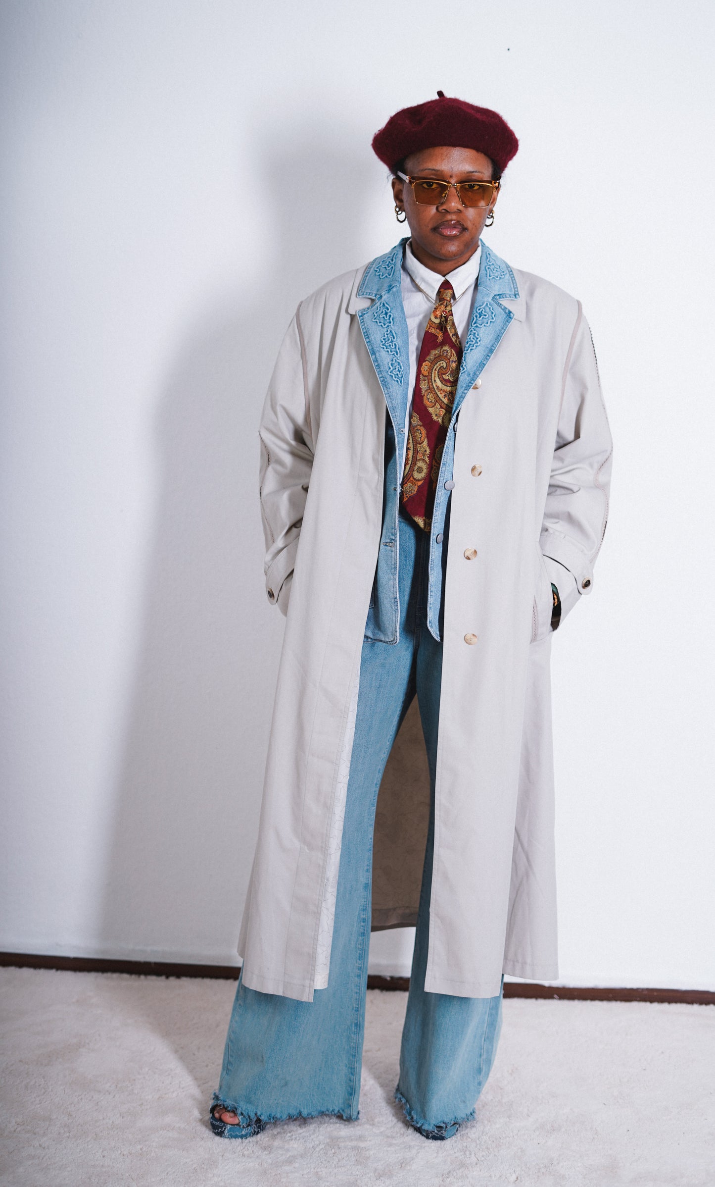 Vintage Damen Trenchcoat