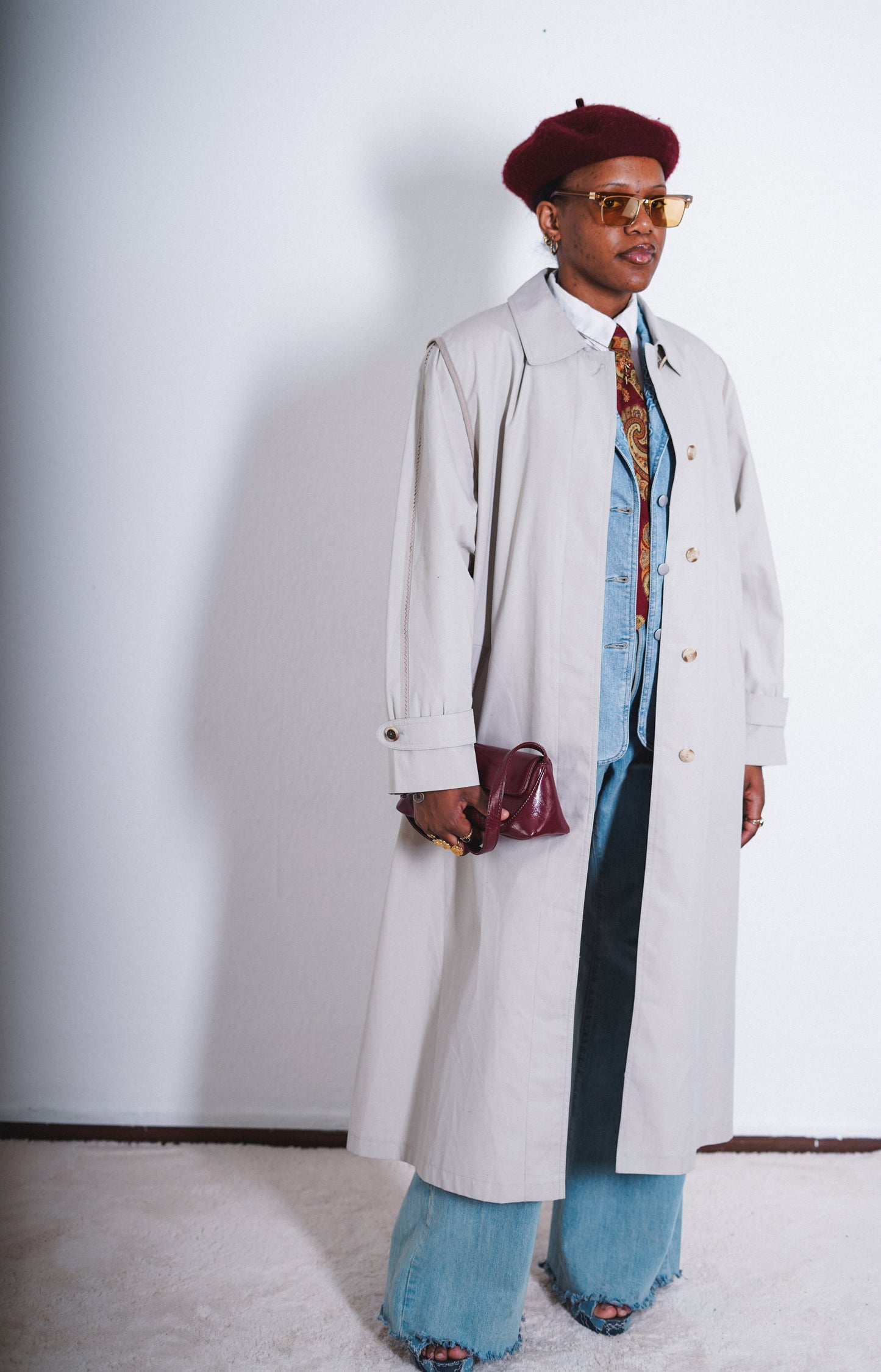 Vintage Damen Trenchcoat