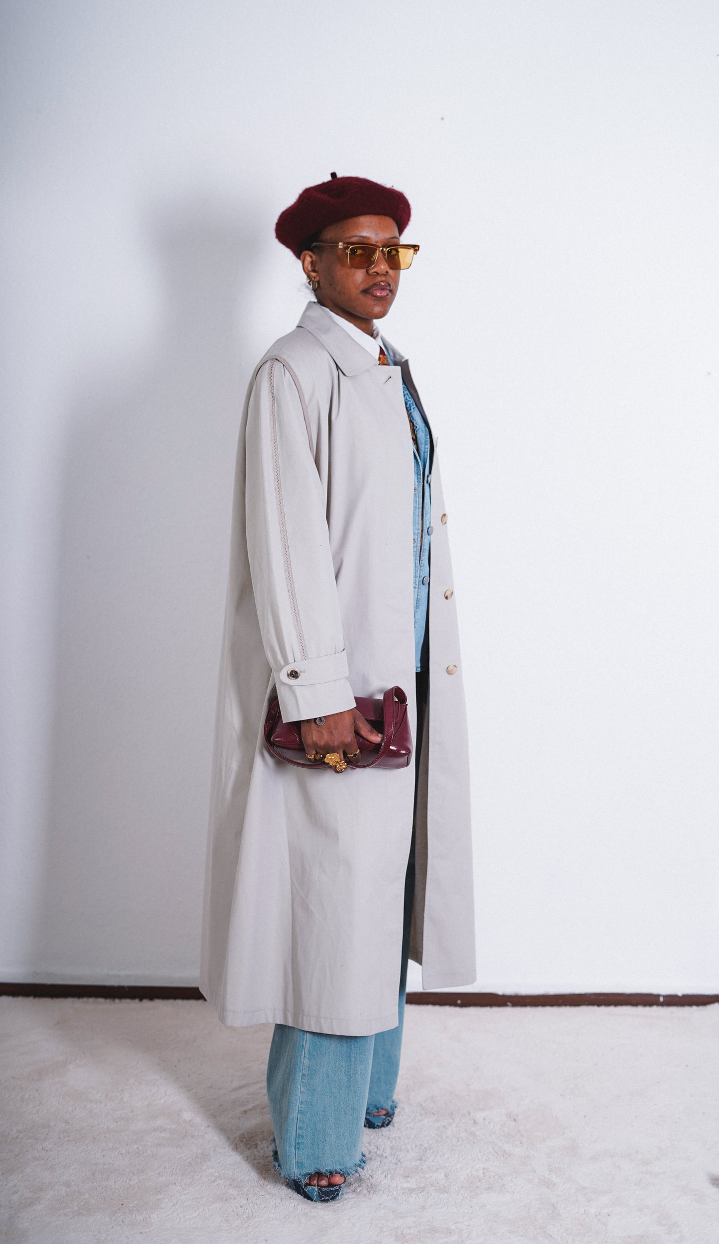 Vintage Damen Trenchcoat