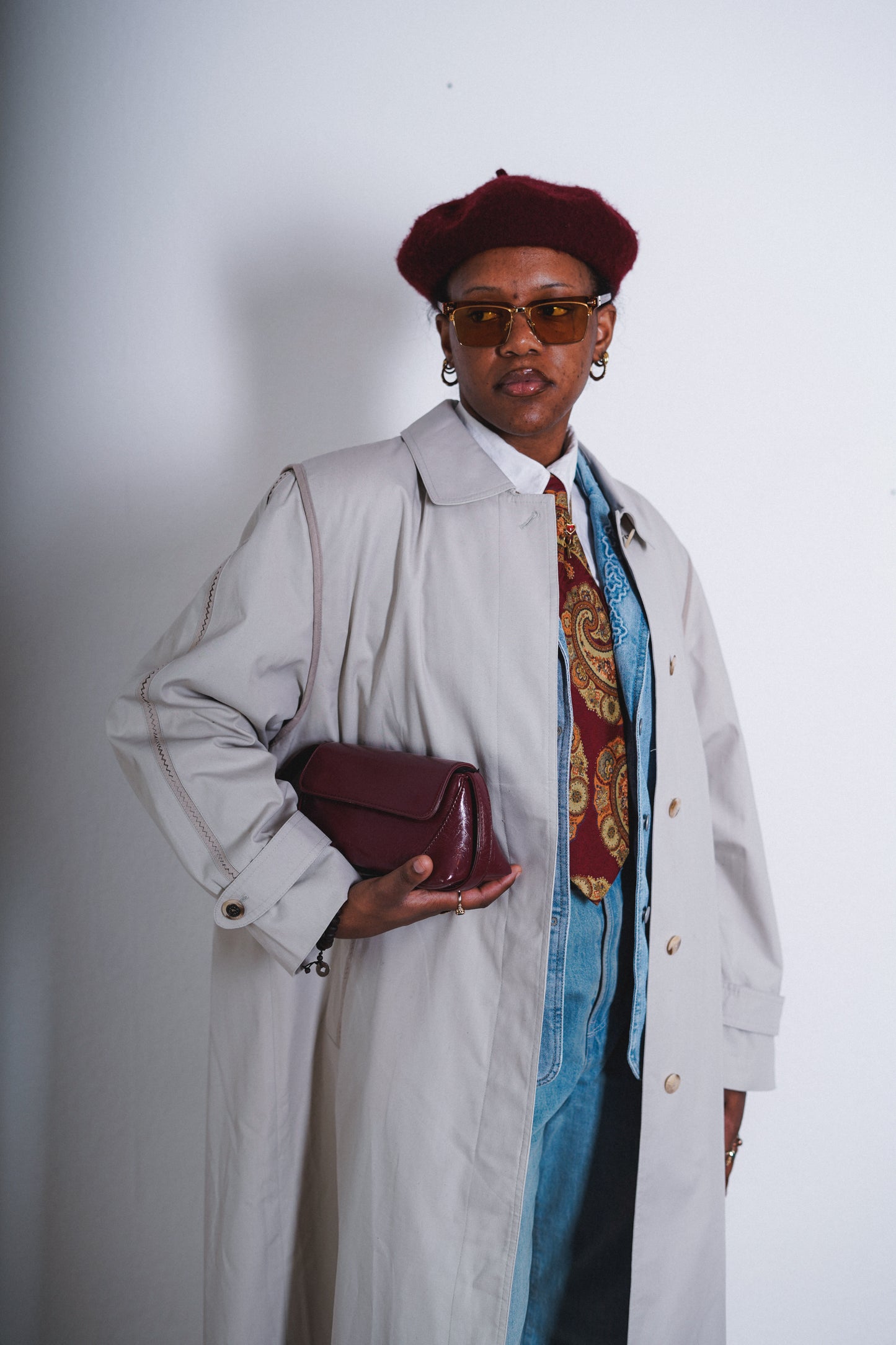 Vintage Damen Trenchcoat