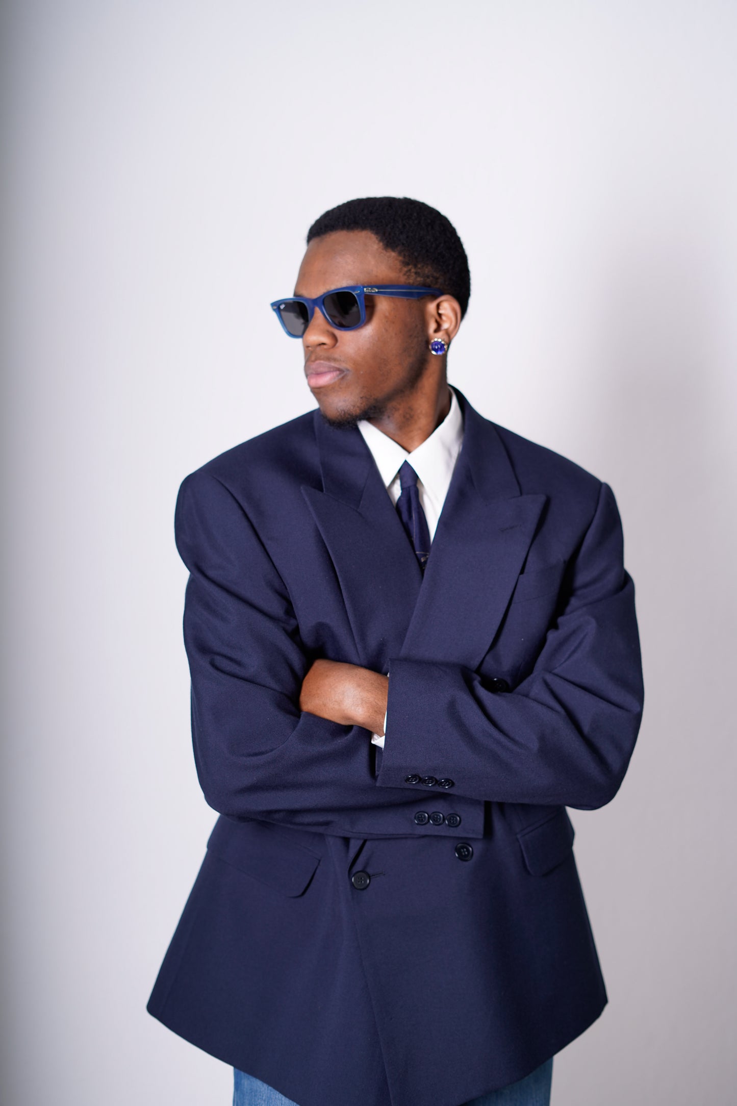 Zweireiher Sakko Marineblau