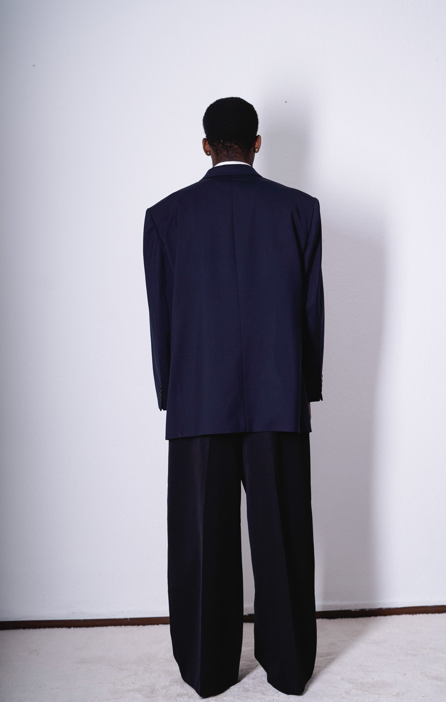 Oversized Vintage Blazer Marineblau