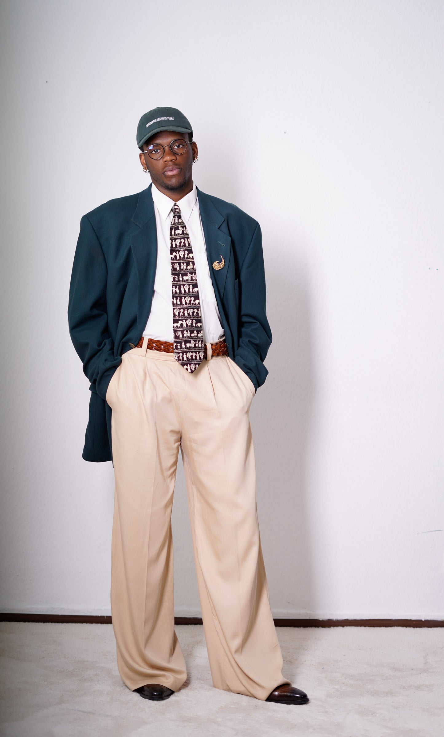 Oversized Blazer in Grün