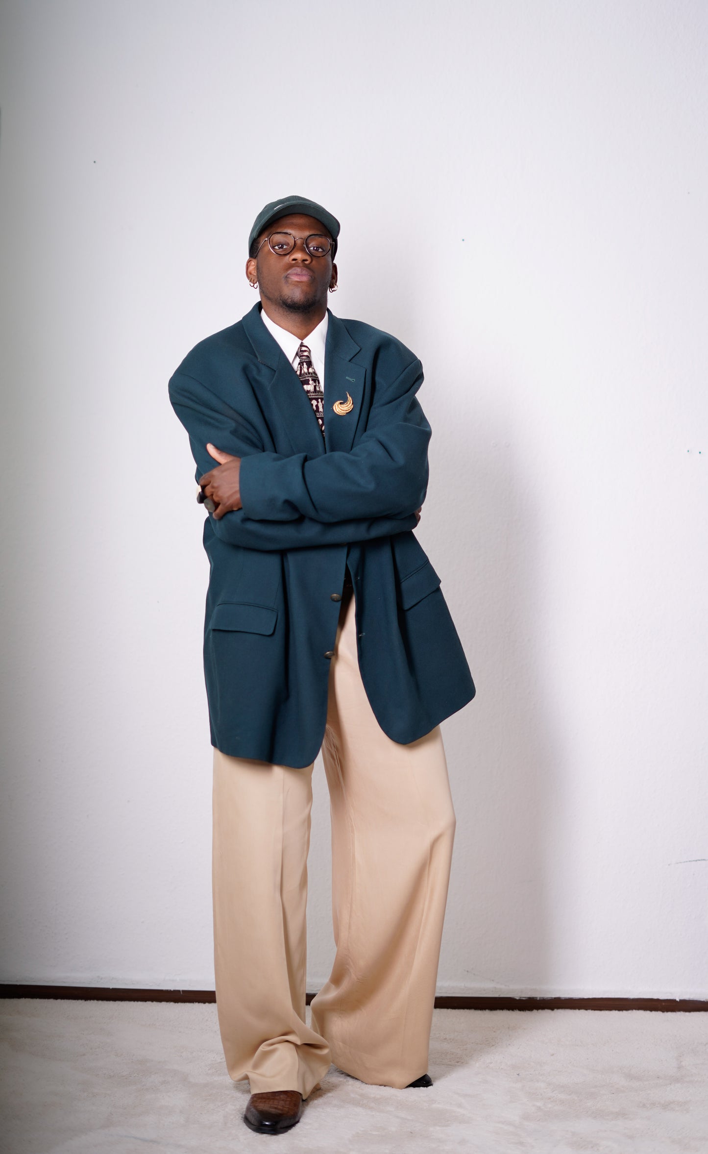 Oversized Blazer in Grün