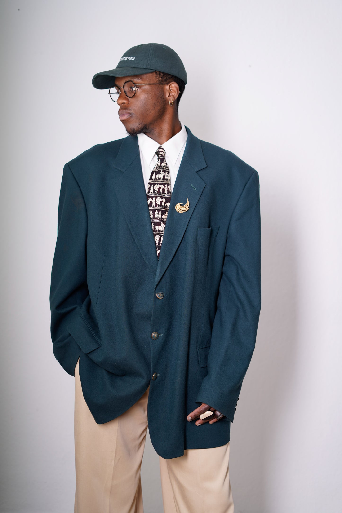 Oversized Blazer in Grün