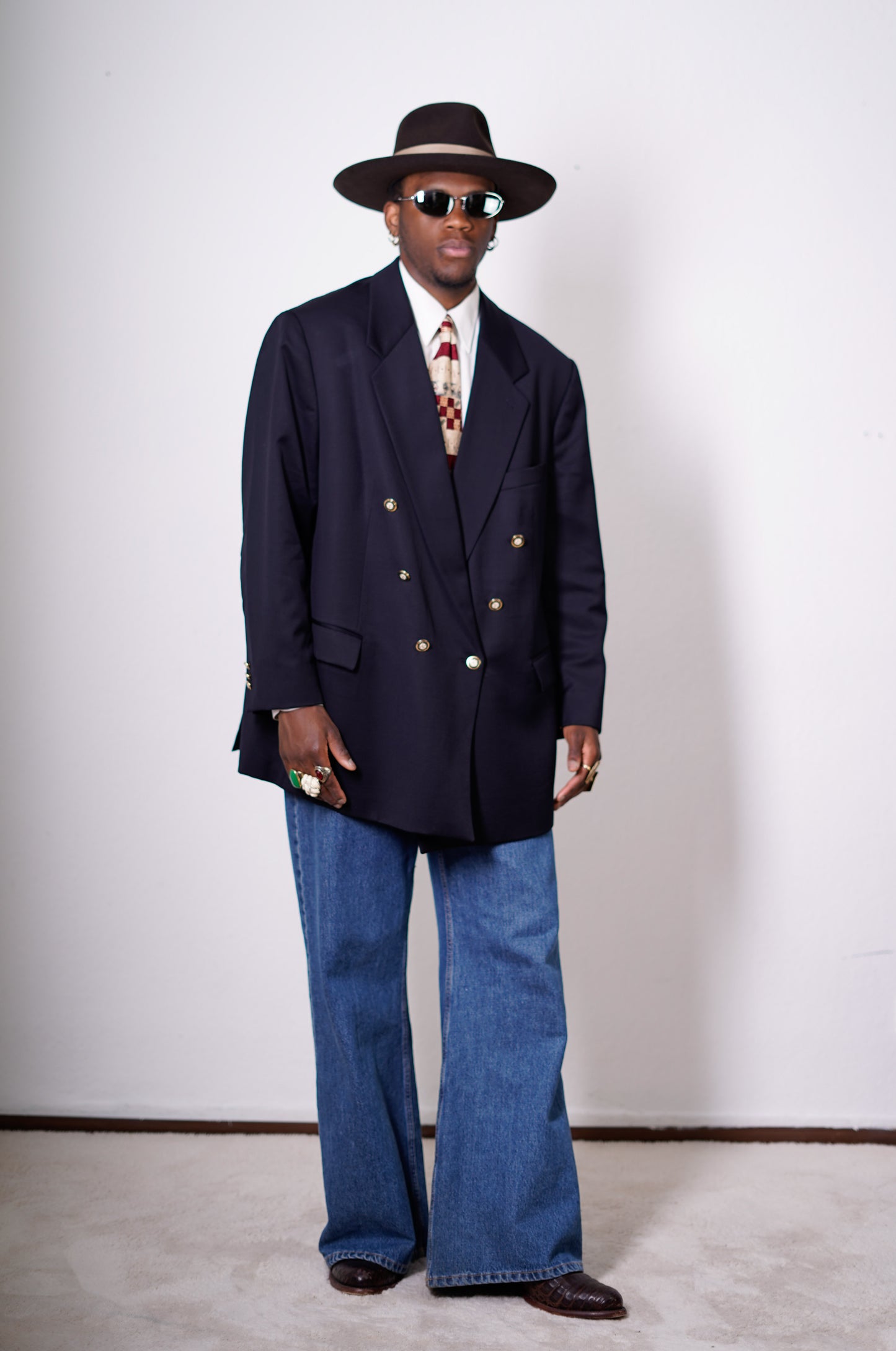 Oversized Blazer in Marineblau