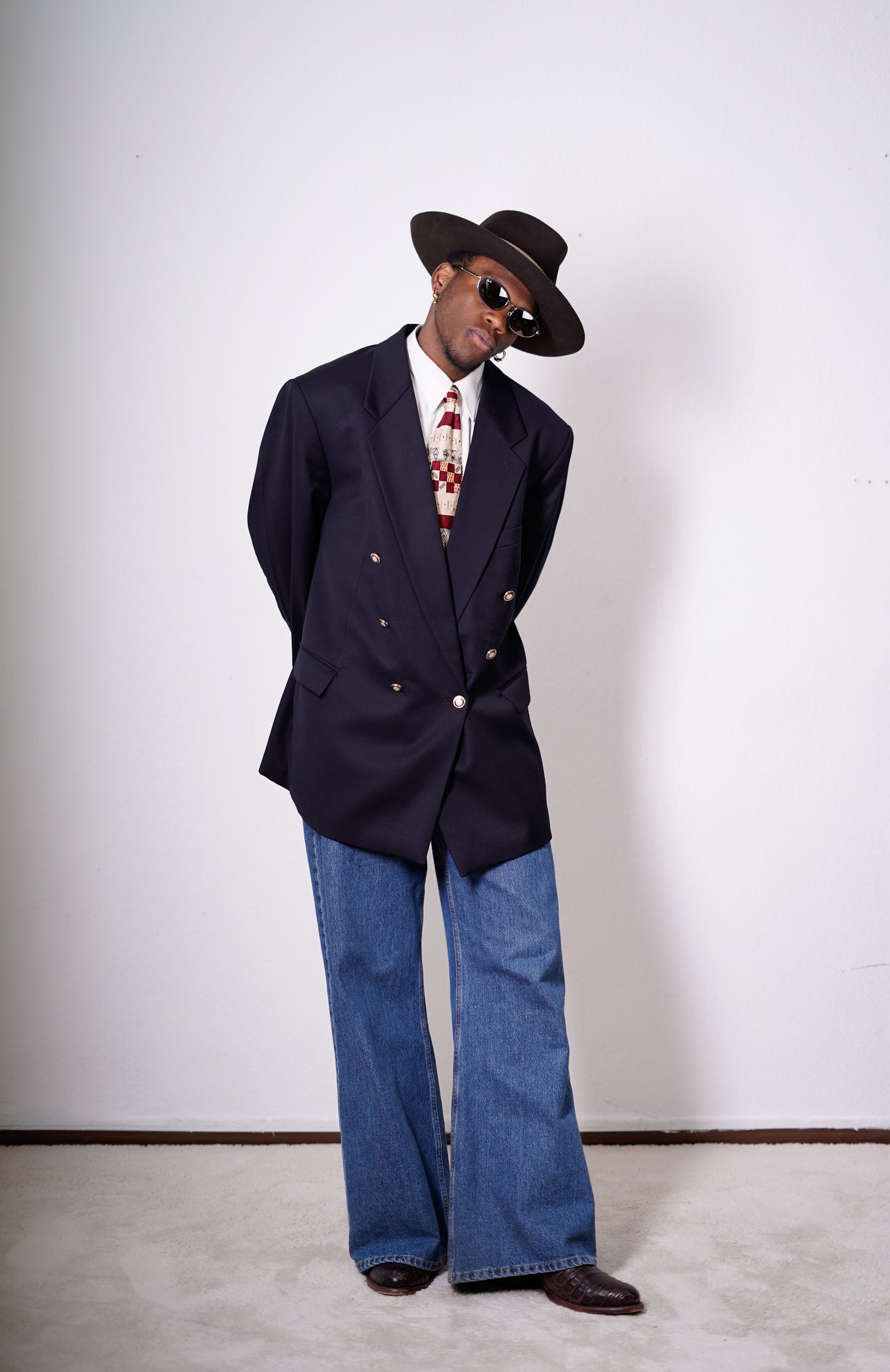 Oversized Blazer in Marineblau