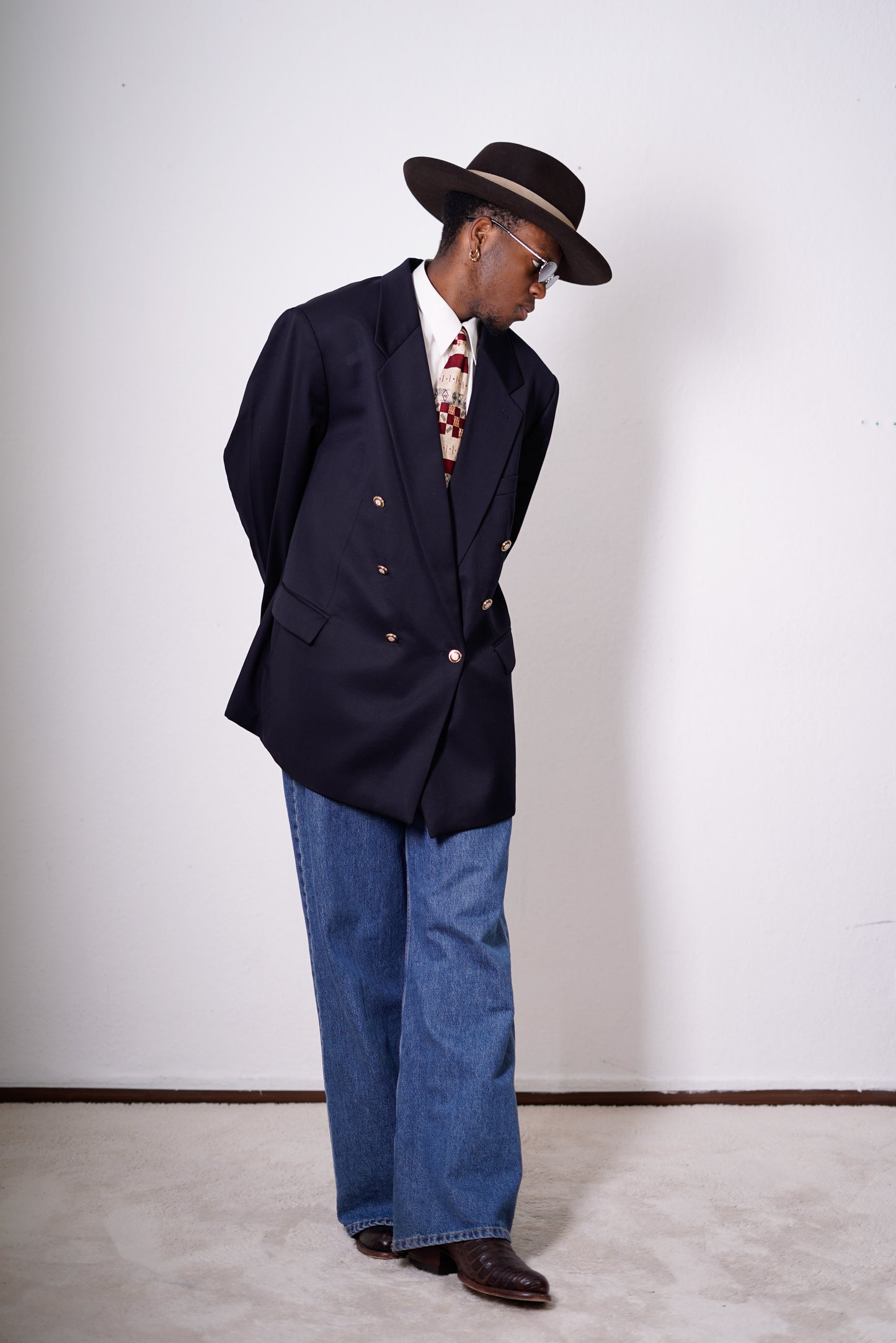 Oversized Blazer in Marineblau