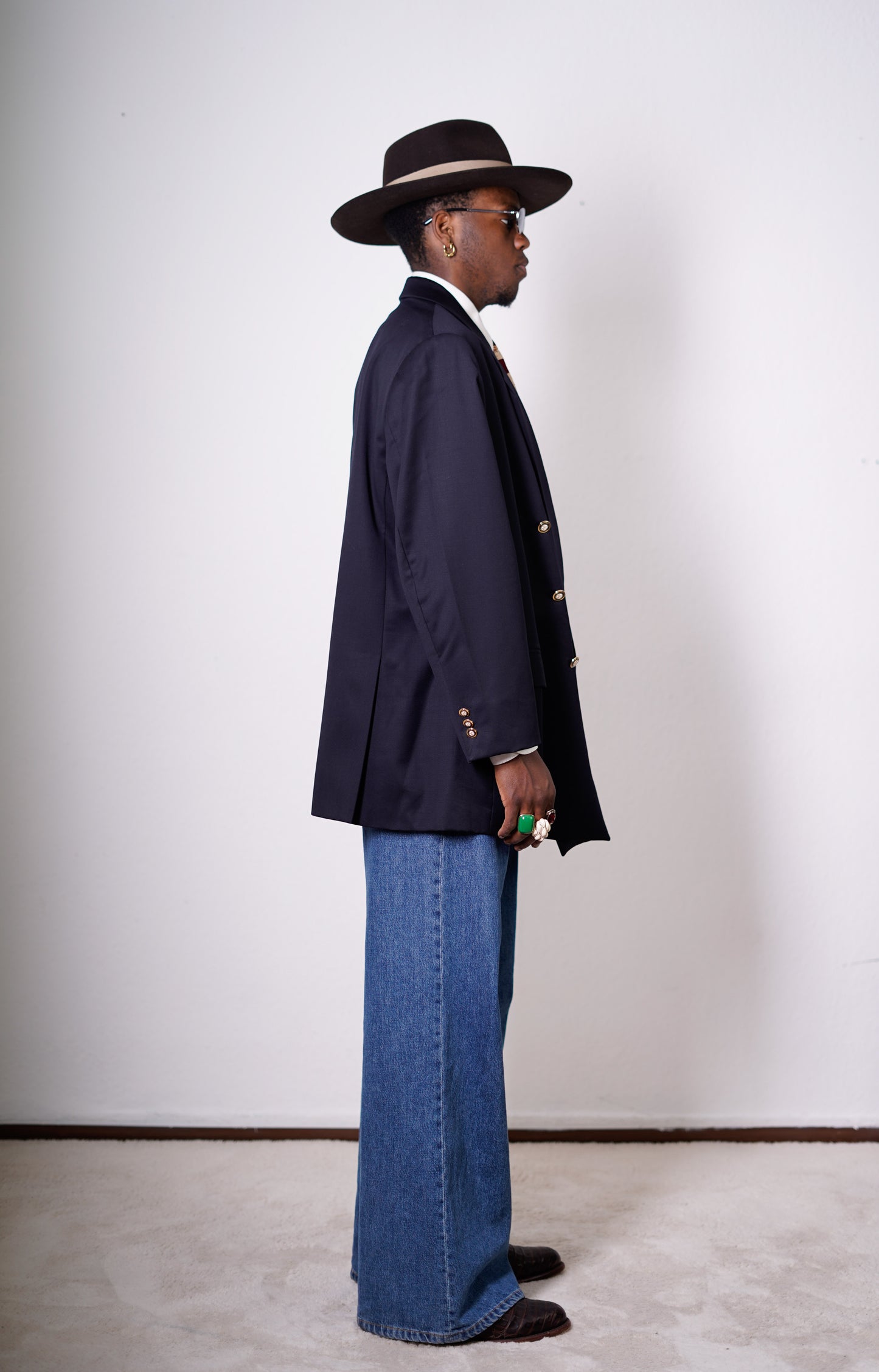 Oversized Blazer in Marineblau