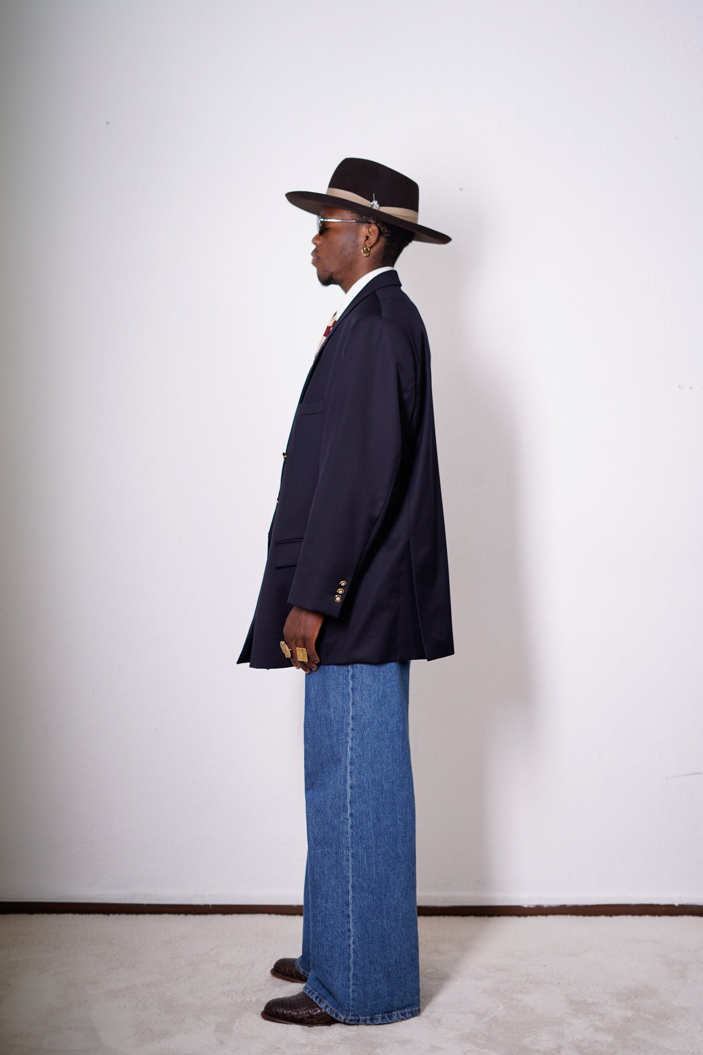 Oversized Blazer in Marineblau